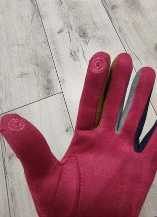 Шикарні рукавички з текстилю преміумкласу vera tucci, розмір м5 фото