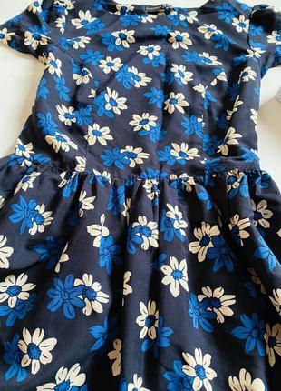 Лёгкое платье в цветочный принт, летнее платье3 фото