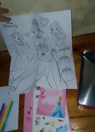 Набор для творчества принцессы раскраски активные книжечка