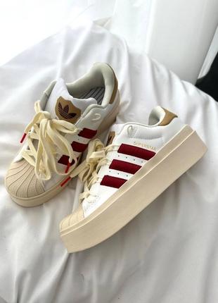 Кроссовки женские adidas superstar bonega “strawberry cream”