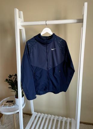 Куртка легкая для бега nike run division miler mens flash running jacket blue