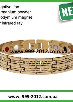 Магнитные браслеты pentactiv  gold - украшения для здоровья1 фото