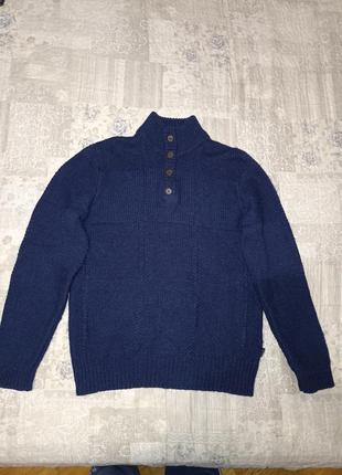 Пуловер альпака свитер под горло на пуговицах hugo boss 5601 фото