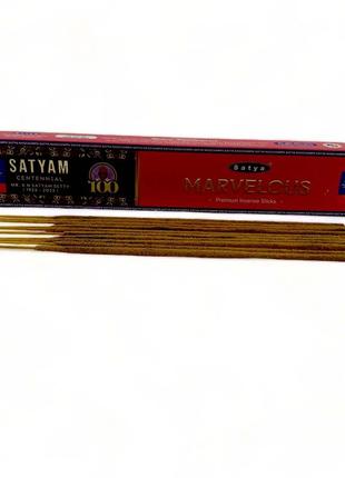 Marvelous premium incence sticks (чудесный)15 гр(satya) пыльцовое благовоние