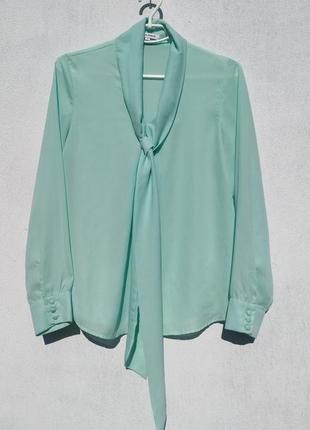 Красивая нежная светло гелево бирюзовая блуза glamorous1 фото