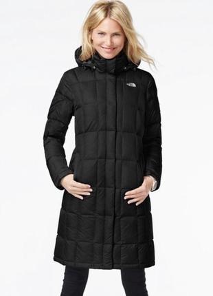 Пуховая парка (пальто) the north face 600 long black puffer jacket