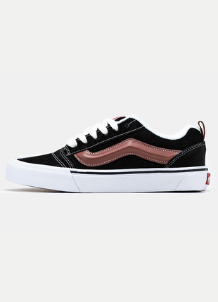 Кеди vans knu skool black brown1 фото