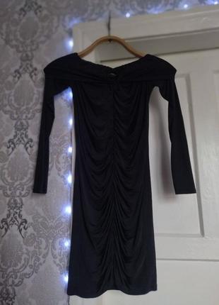 Женское вечернее платье черного цвета2 фото