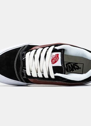 Кеди vans knu skool black brown3 фото