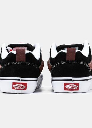 Кеди vans knu skool black brown5 фото