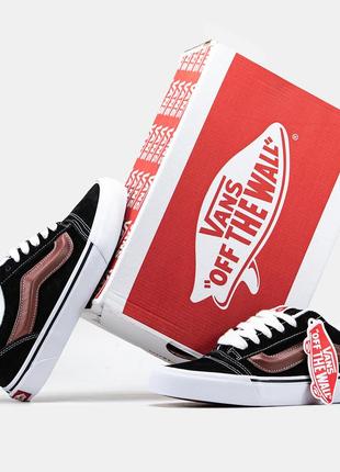 Кеди vans knu skool black brown8 фото