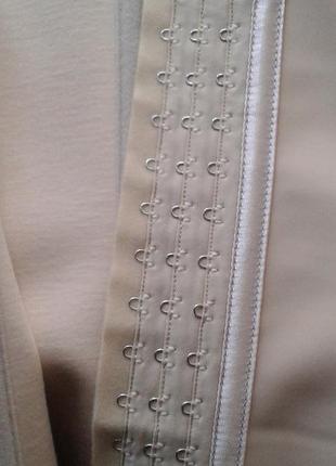 Корсет-майка коригувальний бандаж стяжка латекс регульований corset story батал4 фото
