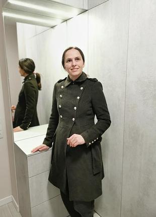 Женское шерстяное пальто - шенель