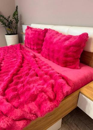 Велюровое постельное белье шиншилла евро