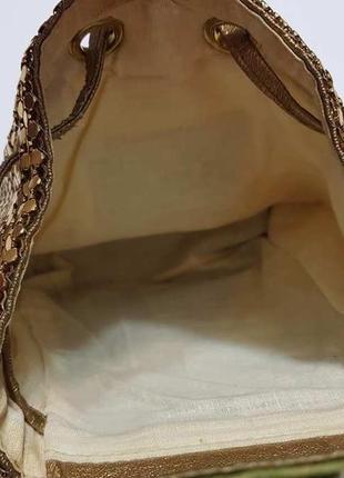 Рюкзак золотой, со стразами, оригинальный, сост. отличное!6 фото