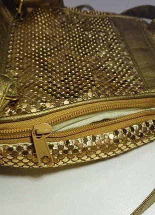 Рюкзак золотой, со стразами, оригинальный, сост. отличное!5 фото