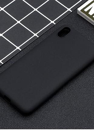 Чохол soft touch для xiaomi redmi 7a силікон бампер чорний