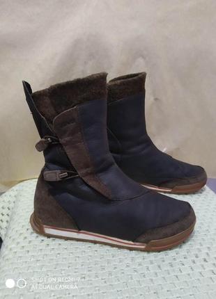 Кожаные водонепроницаемые ботинки полчажной сапожки teva waterproof