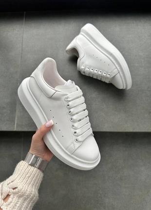 Кроссовки alexander mcqueen luxury white 36-40 маквин