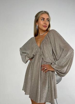 Платье 
тканина: люрекс 
размер: 42-48
цвета: черный, серебро, золото9 фото