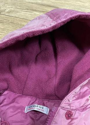 Розовая перламутровая курточка 92-98 размер4 фото