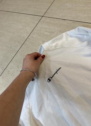 Кофта женская свитшот champion оригинал бренд белая с логотипом6 фото