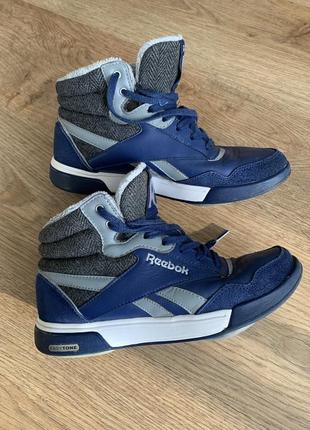 Сині зимові жіночі кросівки reebok  rockeasy, технологія easytone, р. 37,5 (24 см)