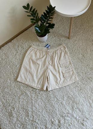 Шорти adidas reveal material mix shorts beige