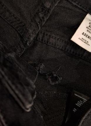 Черный джинсы скинны5 фото