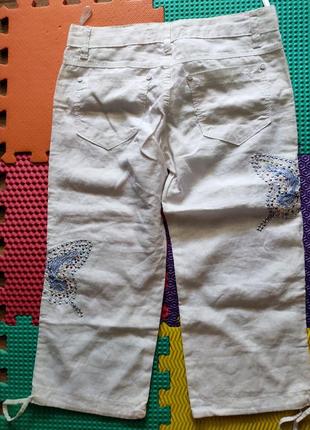 Летние коттоновые укороченные брюки капри7 фото
