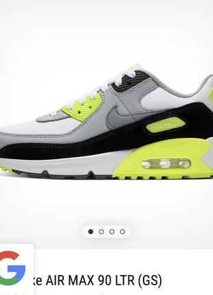 Кроссовки nike air max 90 салатовый2 фото