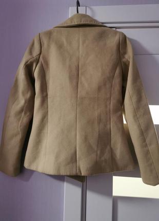 Женский пиджак из пальтовой ткани3 фото