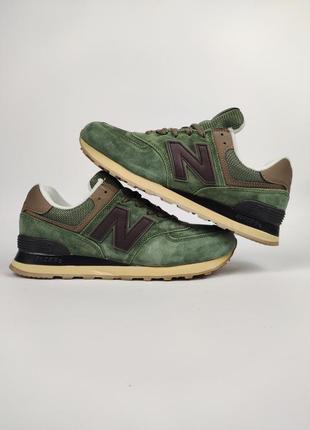 Кроссовки new balance 574 army green