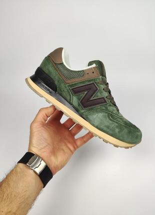 Кроссовки new balance 574 army green2 фото