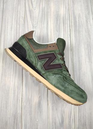 Кроссовки new balance 574 army green8 фото