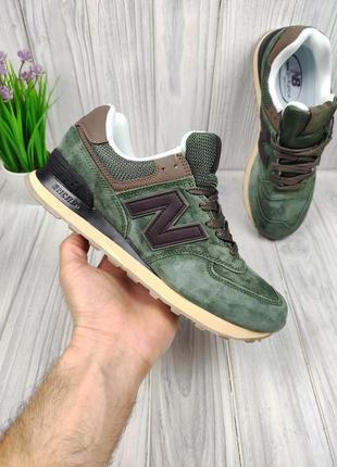 Кроссовки new balance 574 army green9 фото