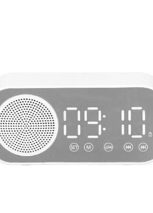 Цифровий будильник dpofirs для спальні, будильник 3 в 1, hifi fm радіо bluetooth динамік колонка
