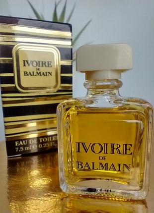 Ivoire de balmain pierre balmain винтаж миниатюра 7.5ml1 фото