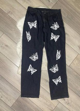 Классные джинсы с бабочками, трендовые джинсы