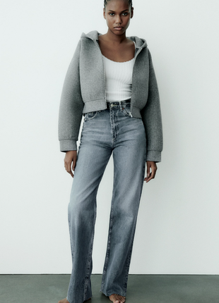 Джинси trf high-rise wide leg zara  42, 44, 46