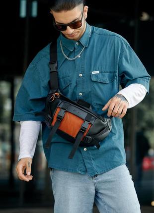 Большая мужская поясная сумка бананка sambag dynamicdart8 фото