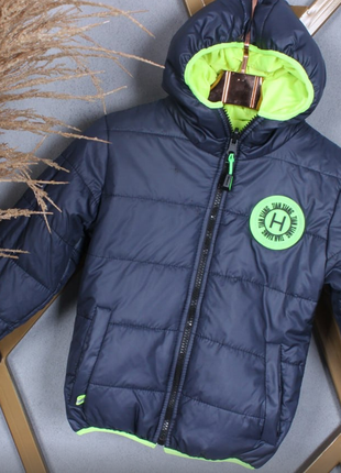 Куртка дутая деми , двухсторонняя для мальчиков и подростков