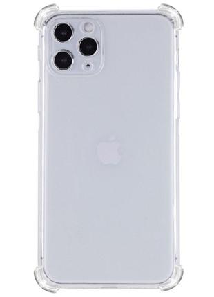Силиконовый ударопрочный прозрачный чехол для iphone 13 pro max getman (бампер)