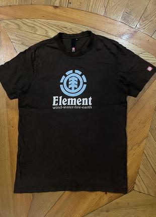Element classic logo skate tee футболка скейтерская классическая