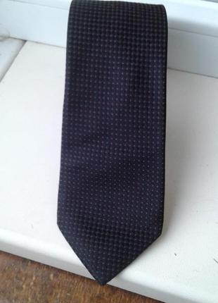 Брендовый шелковый мужской галстук в крапинку louis philippe2 фото
