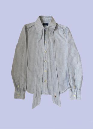 Оригінальна сорочка polo ralph lauren з коміром-краваткою5 фото
