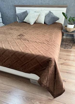 Велюрове покривало двійка, євро, великого розміру