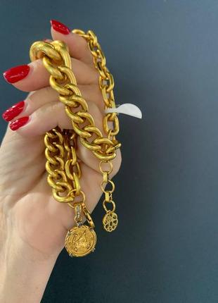 Alexander mcqueen / александ макквин / крупный браслет со звеньями и подвесками