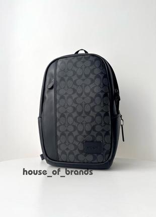 Чоловічий брендовий шкіряний рюкзак coach edge backpack оригінал рюкзачок коач коуч шкіра на подарунок чоловіку подарунок хлопцю