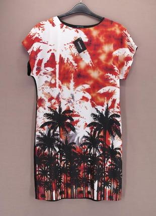 Нове гарне плаття "kaleidoscope" з пальмами. розмір uk10/eur38.